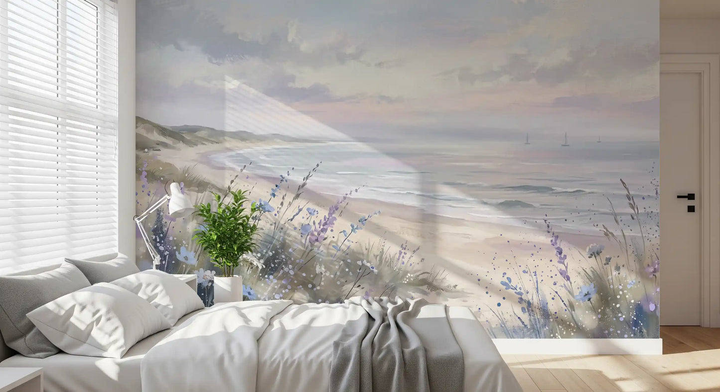 Seaside Serenity & Dune Blooms Wall Mural