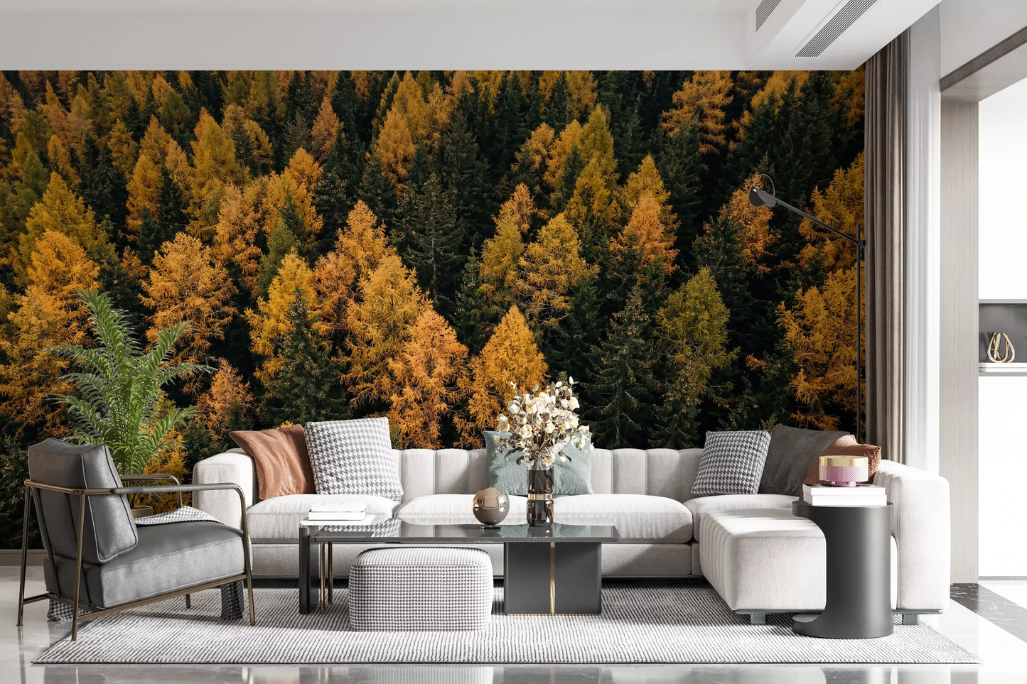 Autumnal Woods Symphony Wall Mural