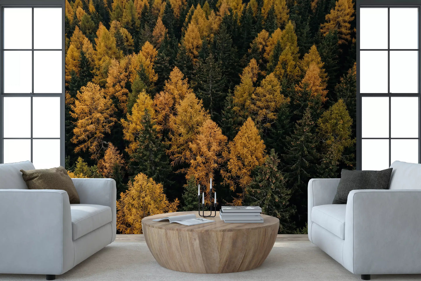 Autumnal Woods Symphony Wall Mural