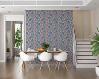 Blush tone wallpaper featuring Ophelia Boho Blossoms soft floral design