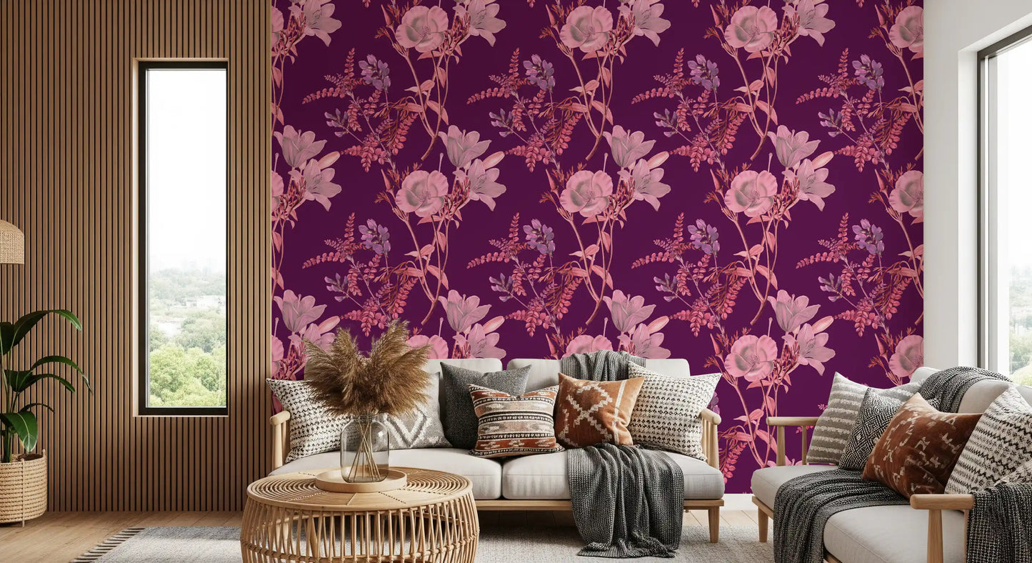 Ciruela botánica opulenta Wallpaper⁠