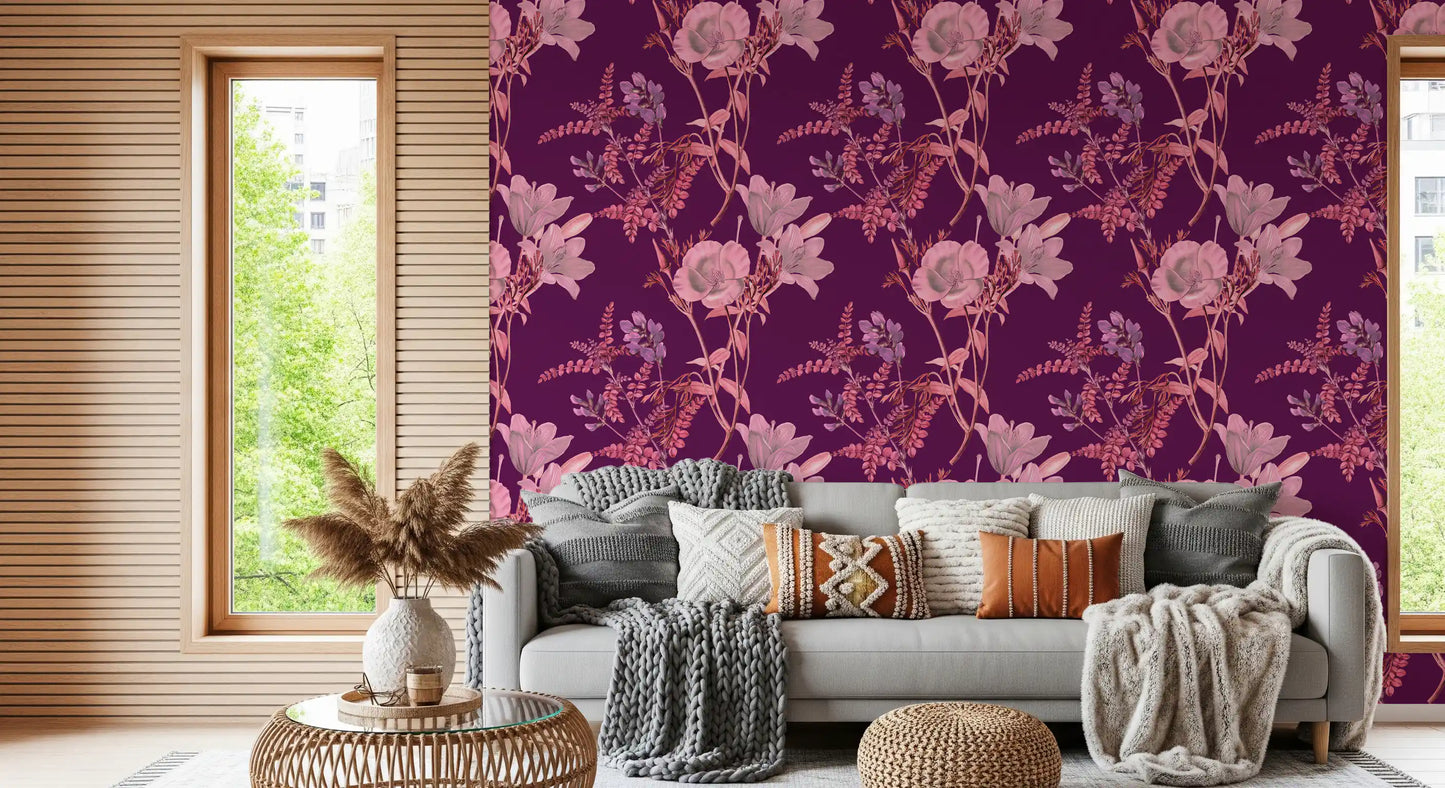 Ciruela botánica opulenta Wallpaper⁠