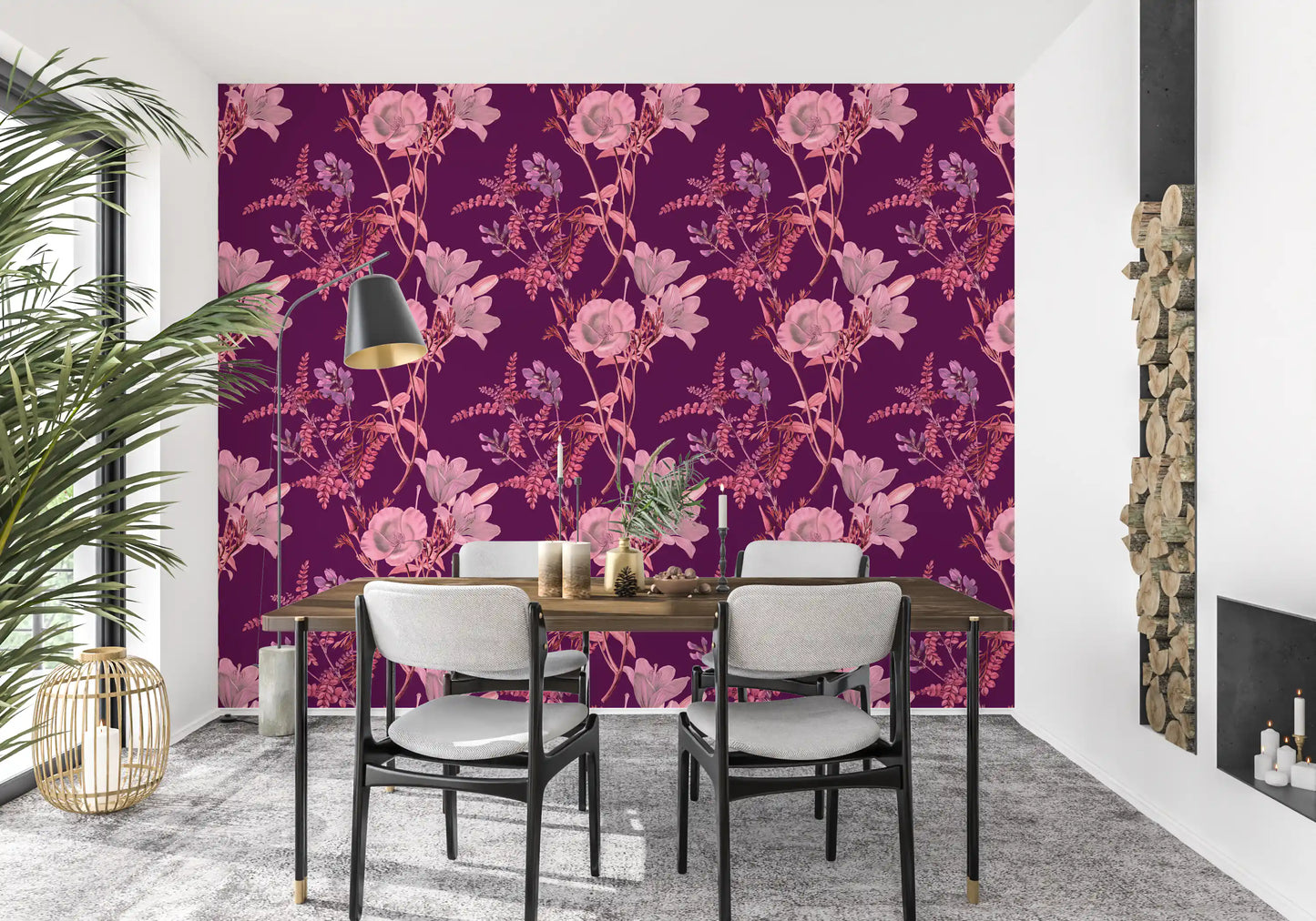 Ciruela botánica opulenta Wallpaper⁠