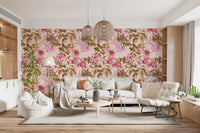 Light blossom wallpaper with Floral Elegance floral art and greenery