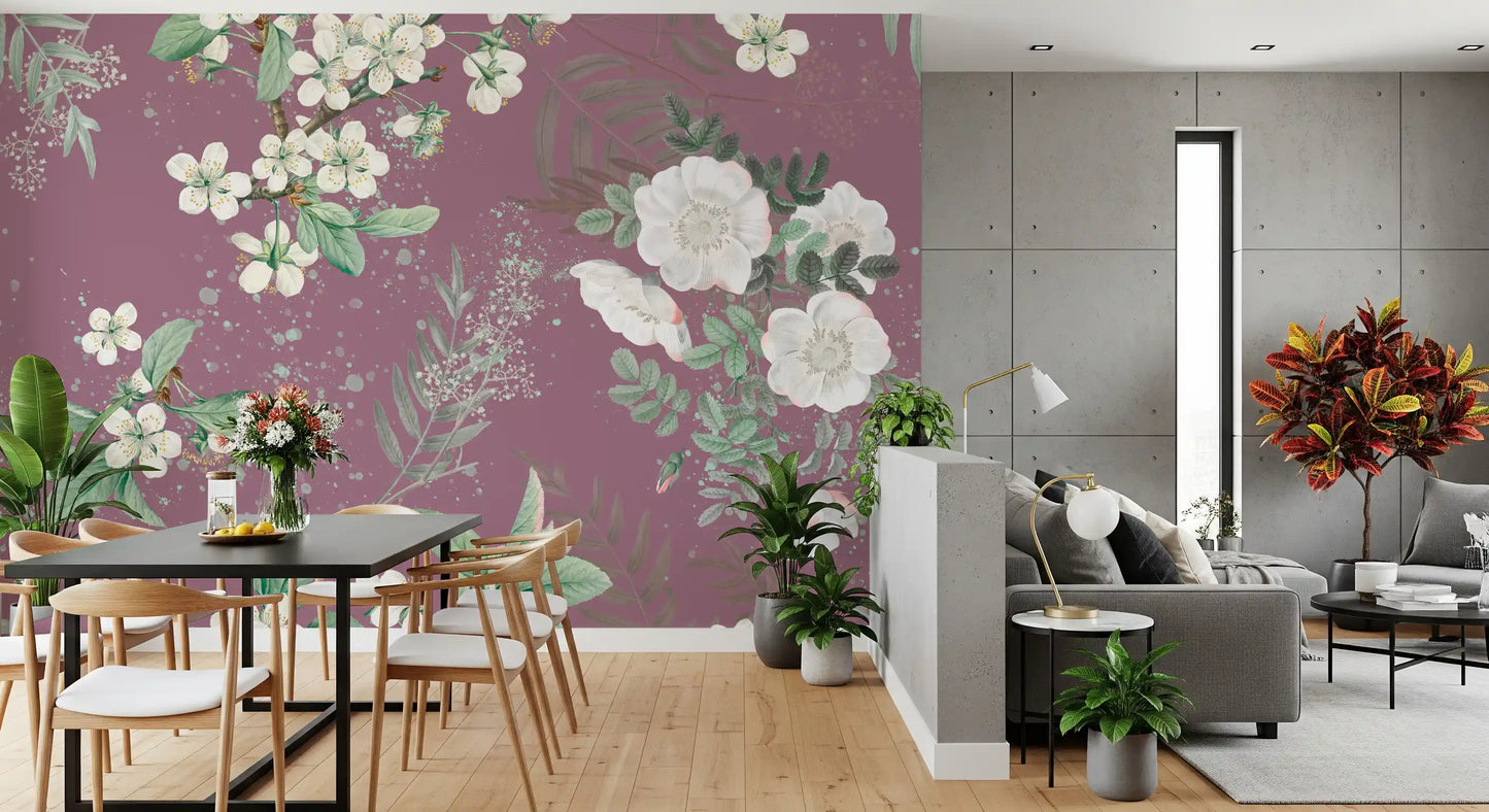 Floración del huerto Serenidad Wall Mural