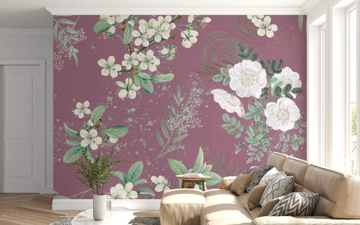 Floración del huerto Serenidad Wall Mural