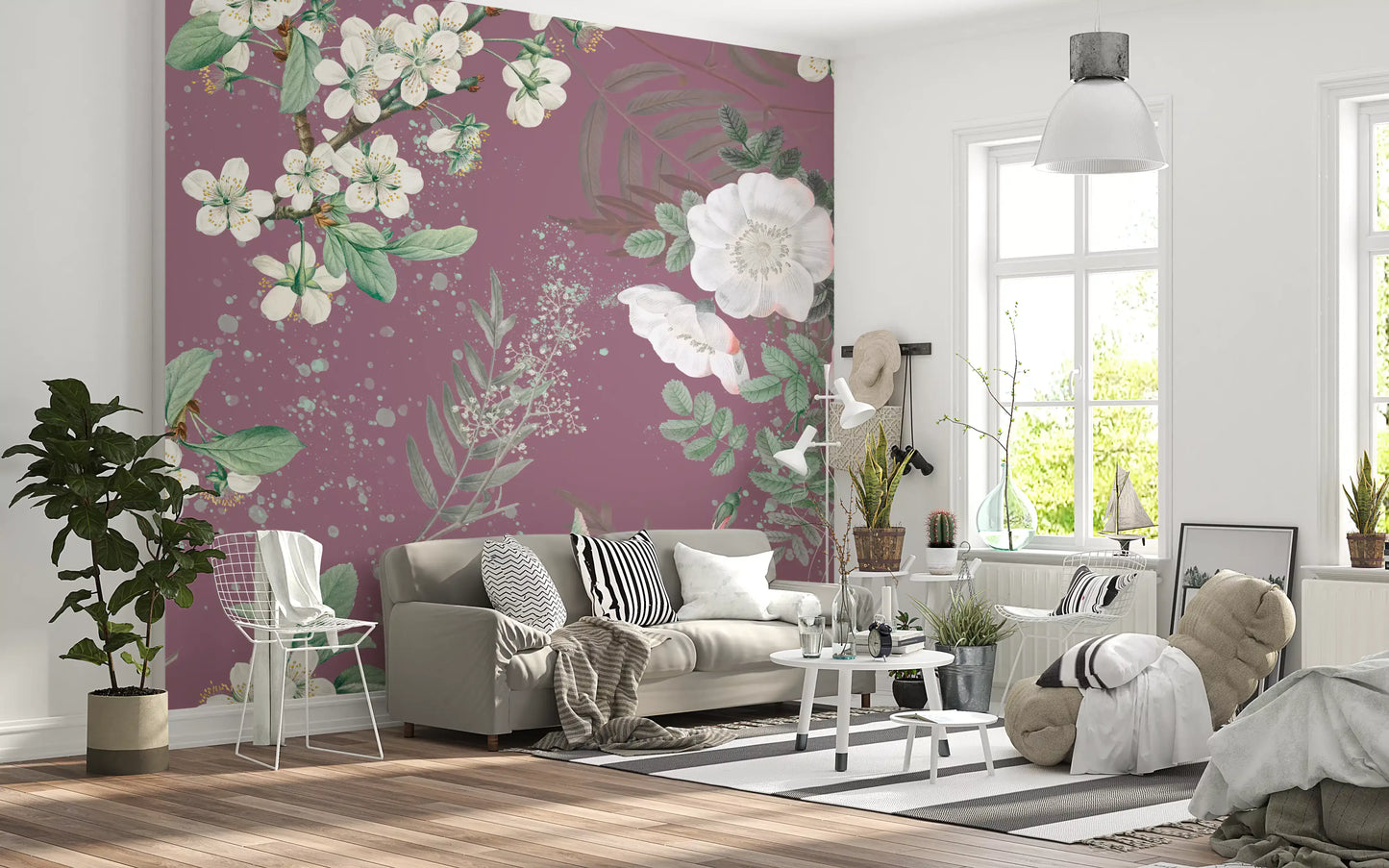 Floración del huerto Serenidad Wall Mural