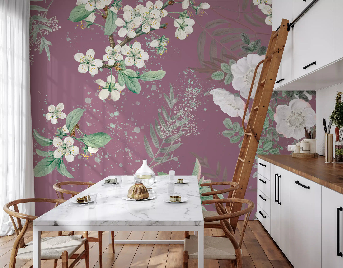 Floración del huerto Serenidad Wall Mural