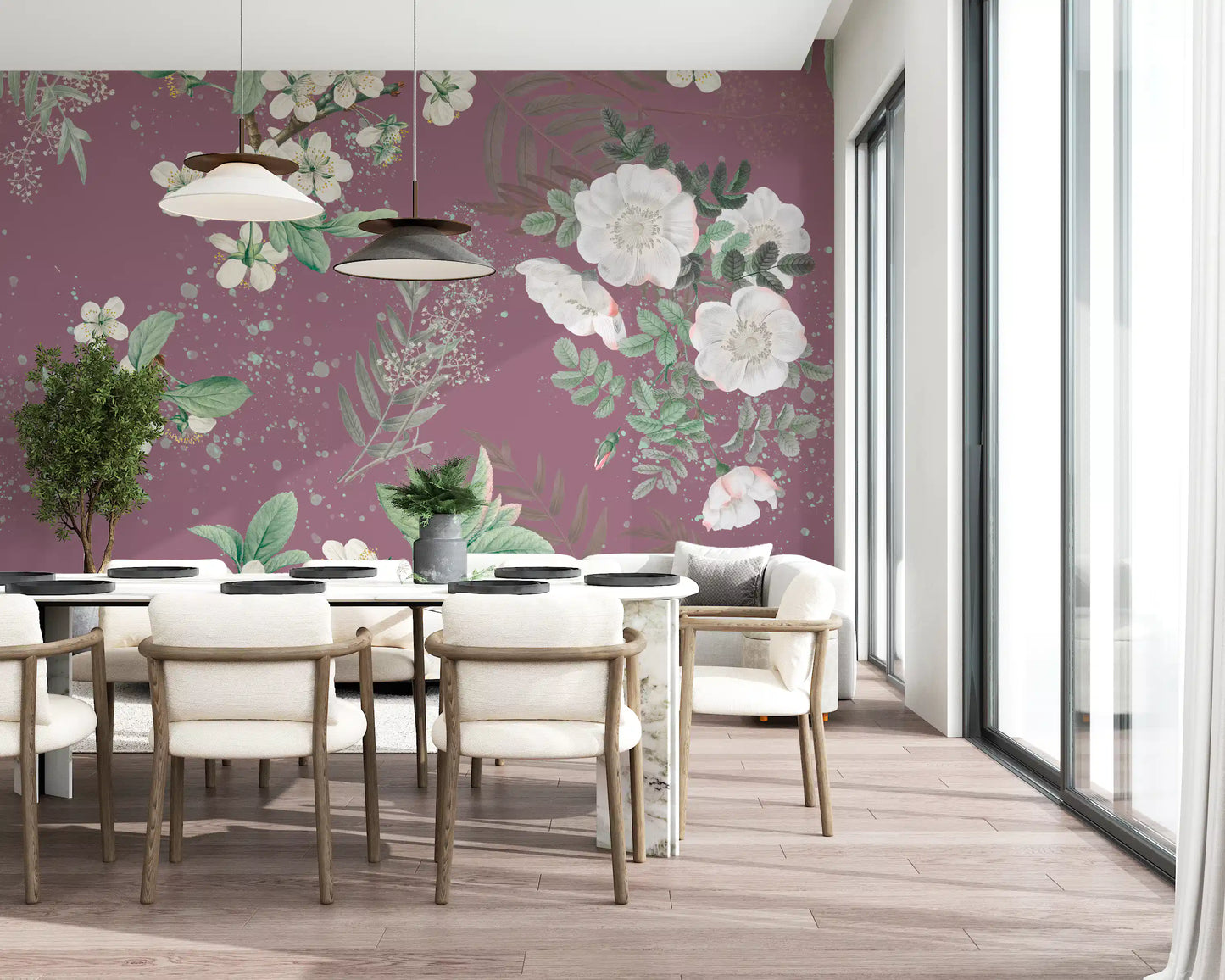 Floración del huerto Serenidad Wall Mural