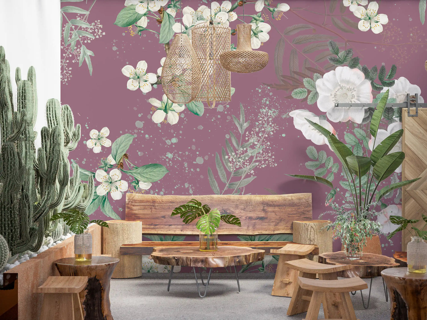 Floración del huerto Serenidad Wall Mural