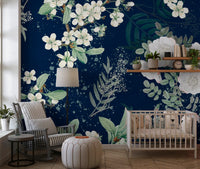 Star-lit Flower Garden Wall Mural