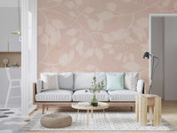 Botanical Embrace Blush Wall Mural