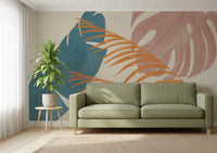 Mid-Century Foliage Flow Wall Mural