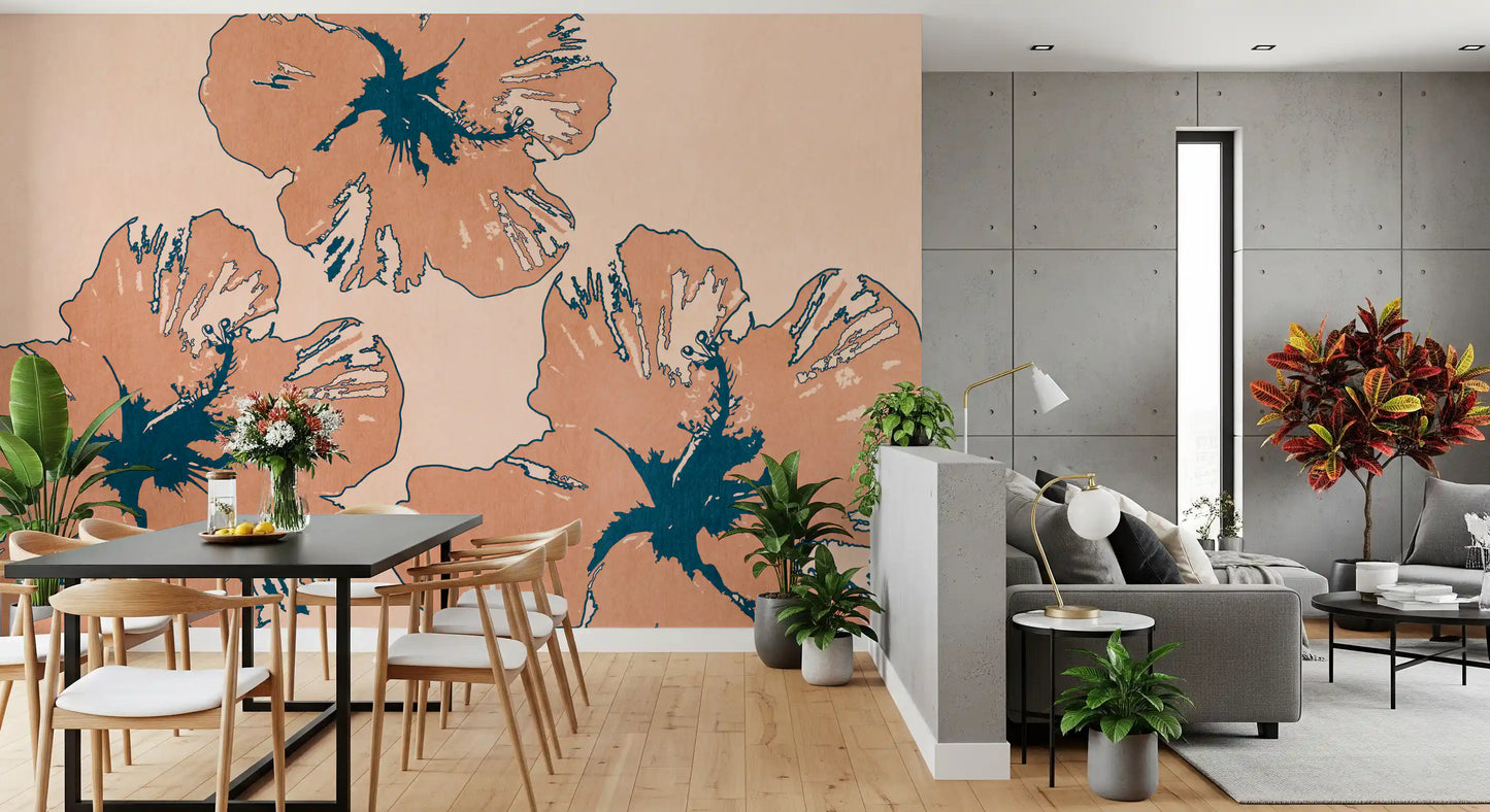 Tropical Flow Summary Wall Mural