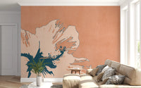 Tropical Ink Flower Wall Mural