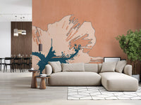 Tropical Ink Flower Wall Mural