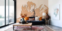 Terra Bloom Silhouette Wall Mural