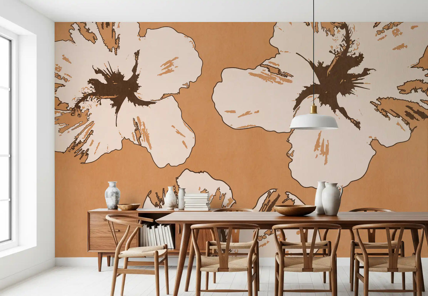 Mezcla cálida de hibiscos Wall Mural