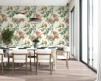 Vintage Botanical Flower Wallpaper
