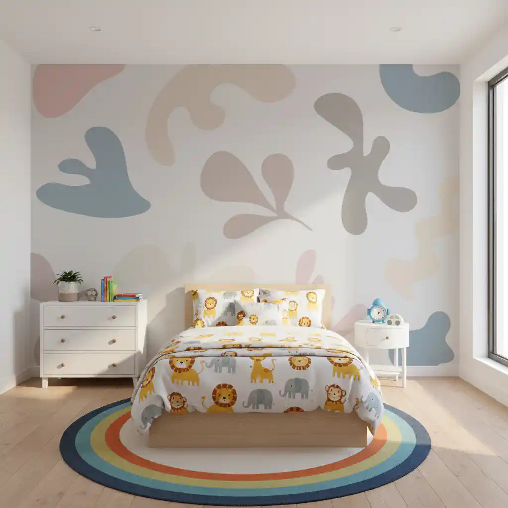 Formas orgánicas suaves Wall Mural