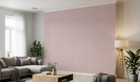 Scattered cream pebbles on Pebble Bloom wallpaper covering this Living room 