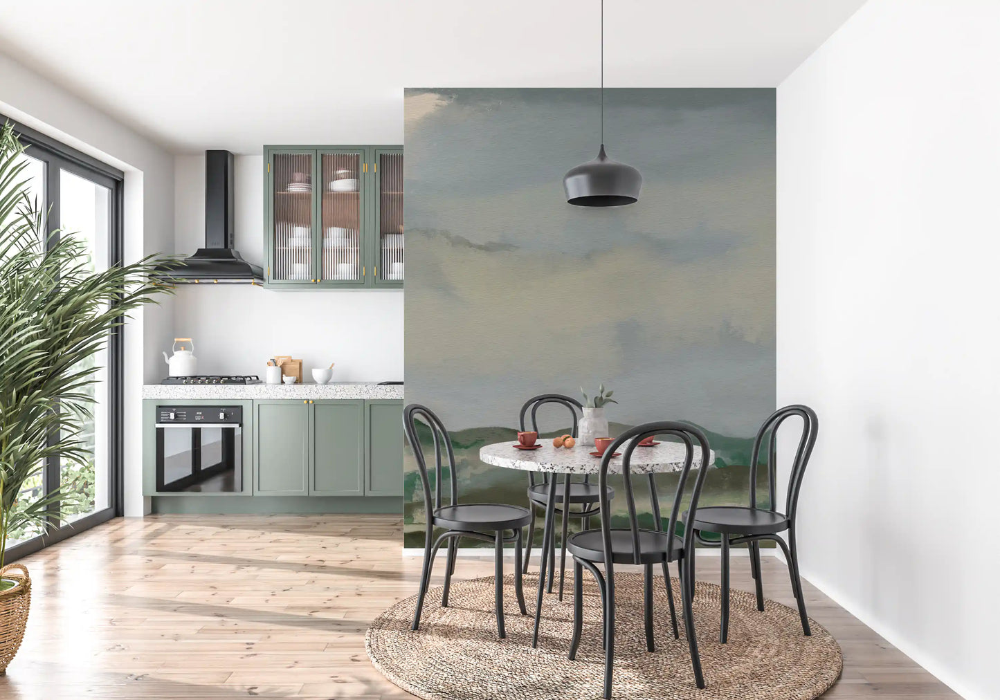 Serene Hillside Horizon Wall Mural