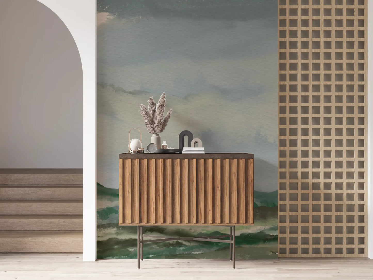 Serene Hillside Horizon Wall Mural