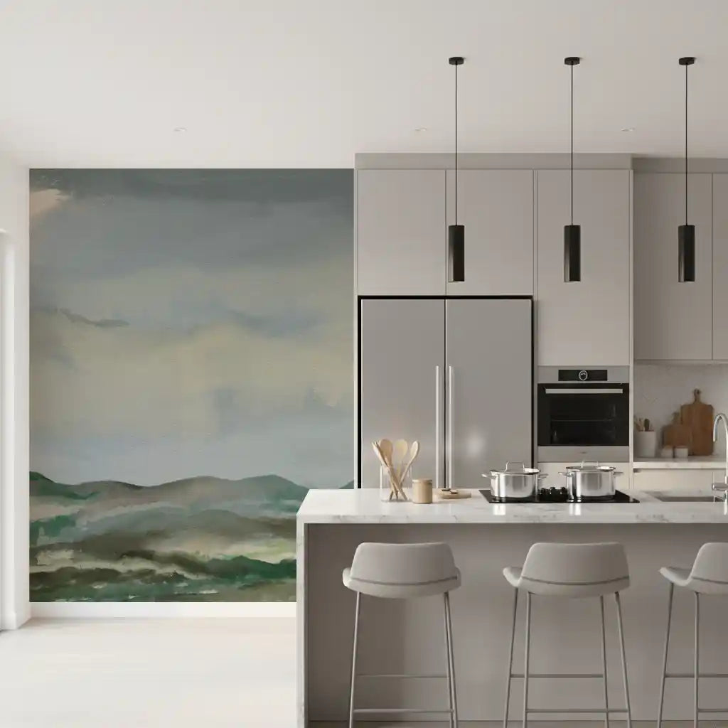 Serene Hillside Horizon Wall Mural