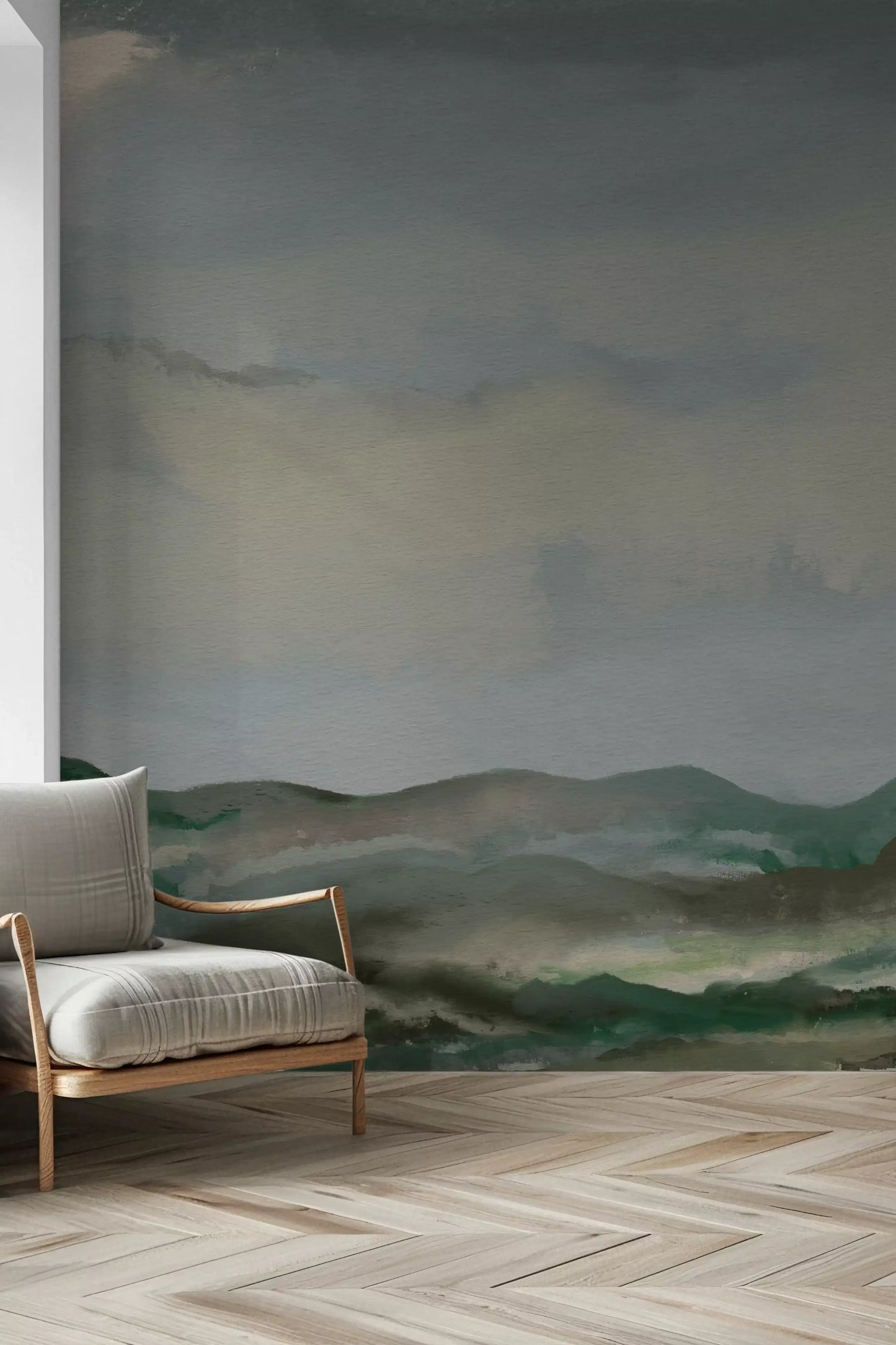 Serene Hillside Horizon Wall Mural