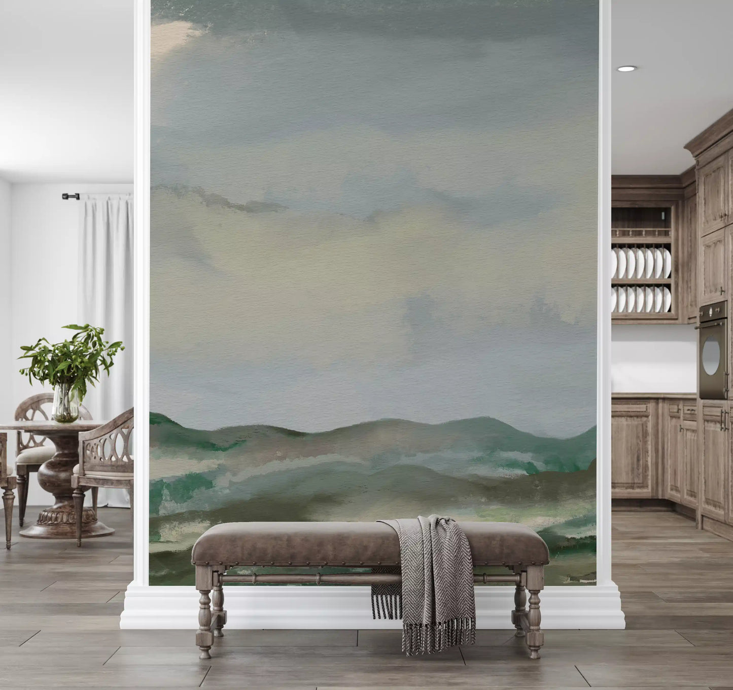 Serene Hillside Horizon Wall Mural