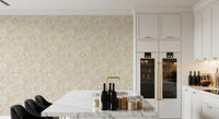 Sandy beige scallop shells across the Boho Seashell Coral Sand wallpaper