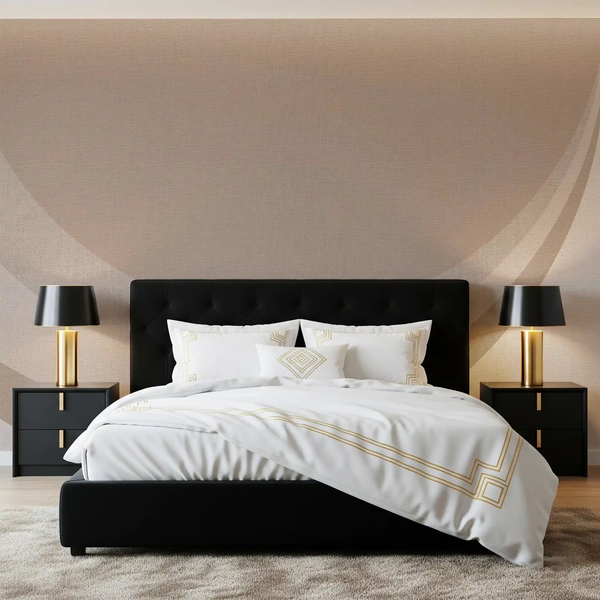 Sweeping crescent curves on Canvas Ripple Elegance abstract geometry wall mural