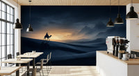 Cinematic desert scene unfolds across the Starry Dune wall mural panel