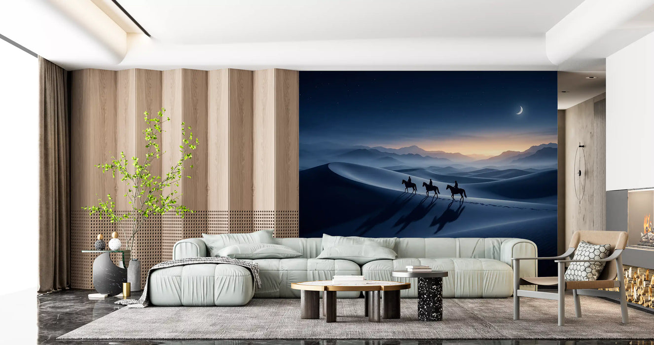 Desert Riders: Twilight's Horizon Wall Mural