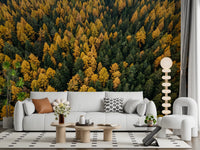 Aerial perspective beautifully captured on this Emerald inspired wall mural.