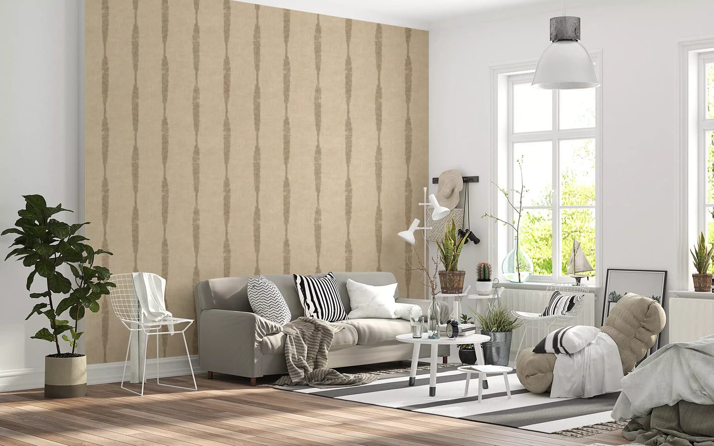 Faded Kaki hues detailing the surface of this wallpaper