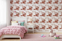 Cheerful and gentle, clay shapes wallpaper suits a playful kids' room beautifully