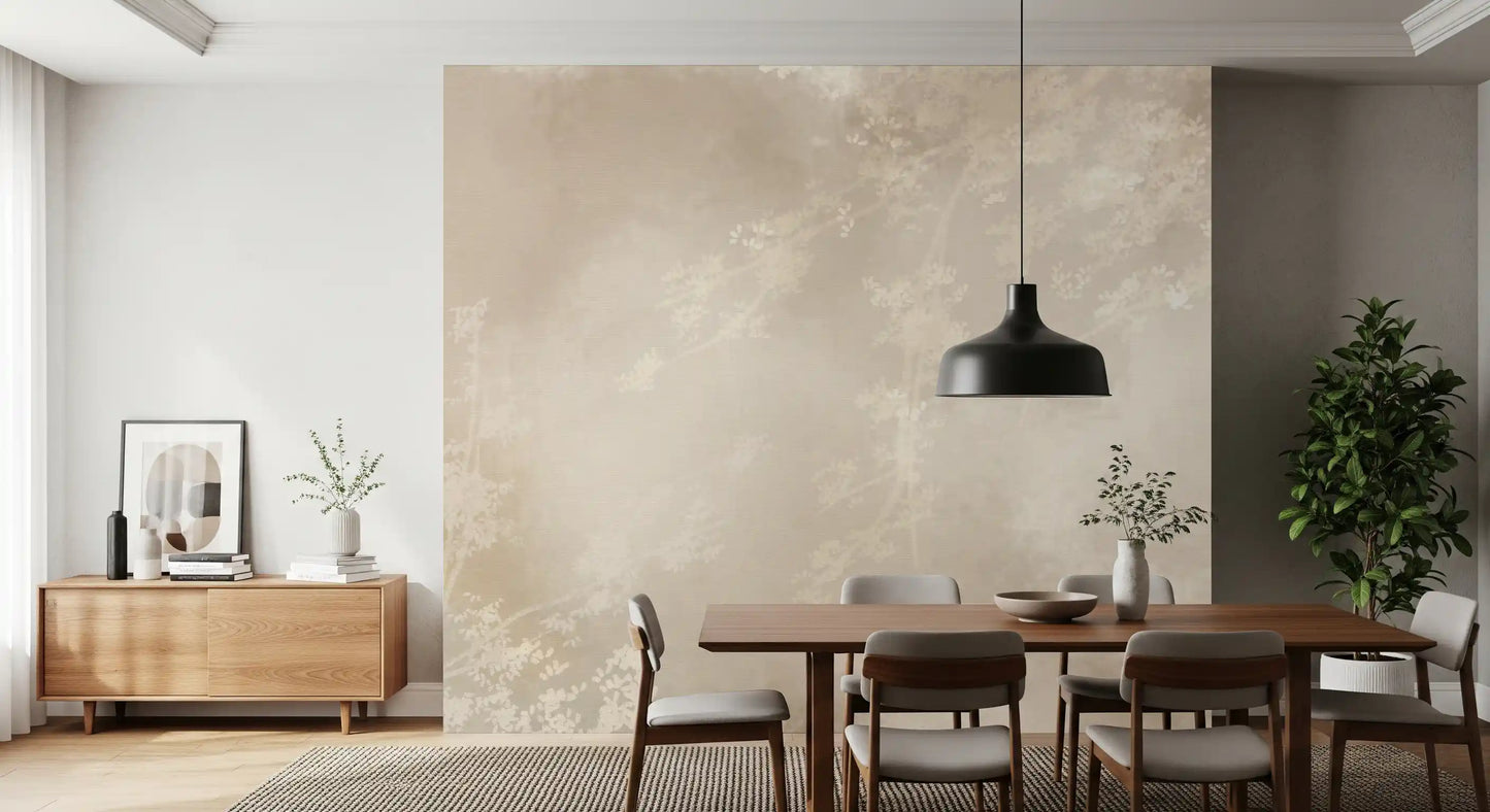 Ethereal Canopy Charm Misty Forest Abstract Landscape Wall Mural