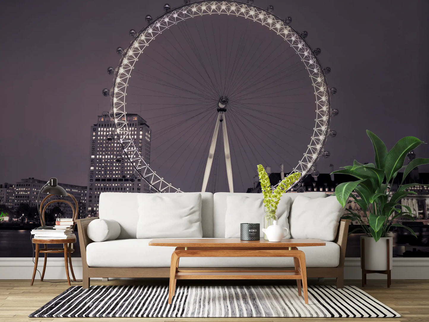 London Eye: Midnight Radiance Wall Mural