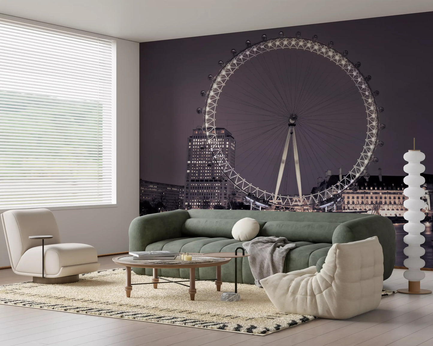London Eye: Midnight Radiance Wall Mural