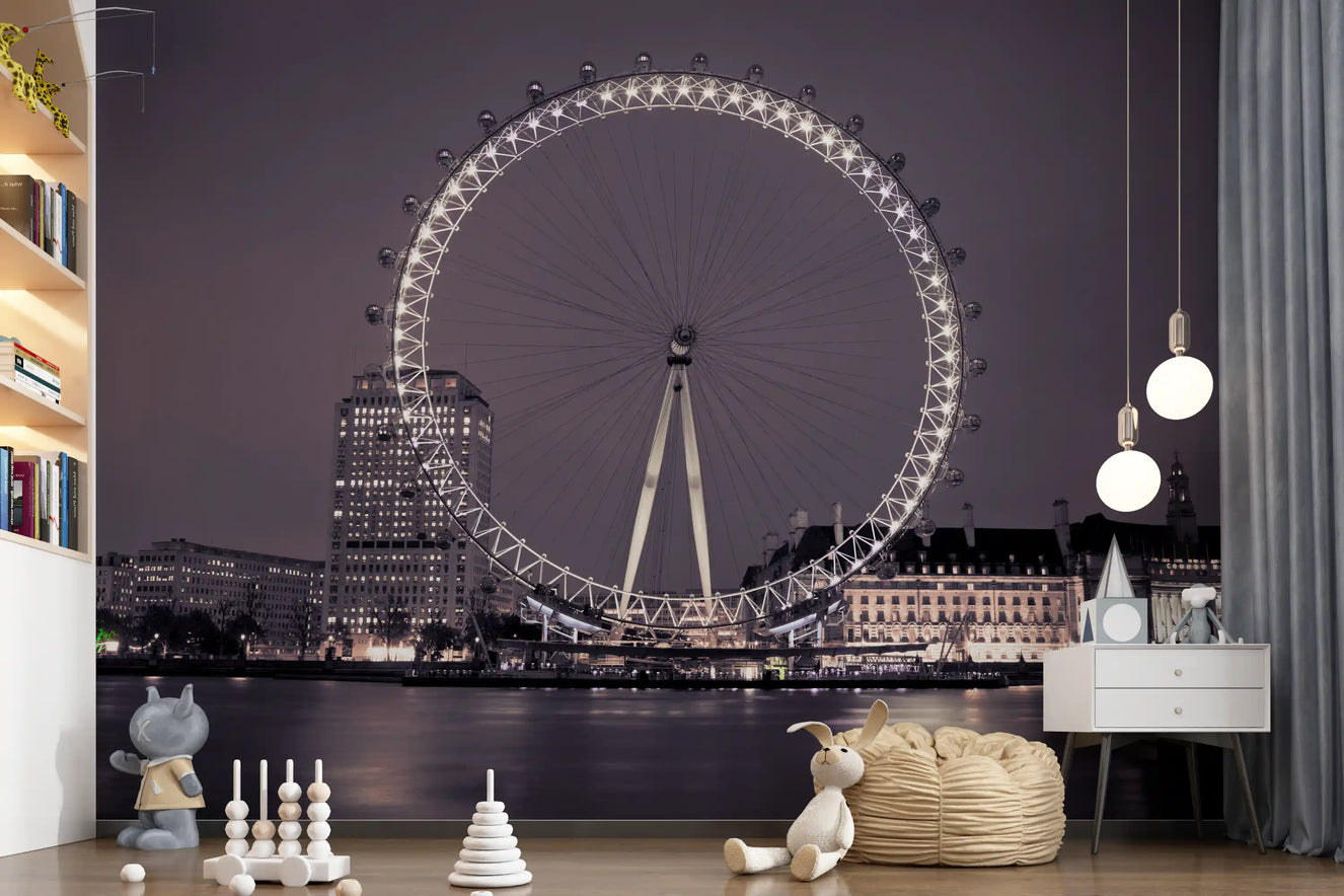 London Eye: Midnight Radiance Wall Mural
