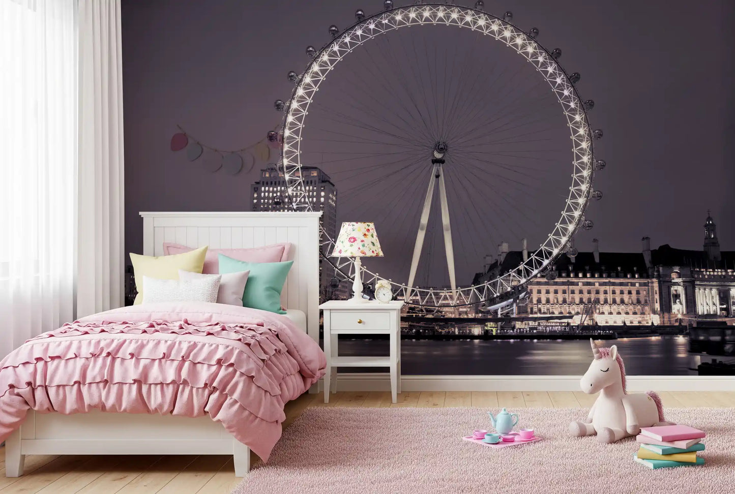 London Eye: Midnight Radiance Wall Mural