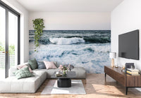 Crashing sea waves feature across this Ocean Scapes Wall Mural located in the lounge.