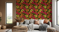 Highly detailed linework defines the beautiful Dahlia wallpaper texture.