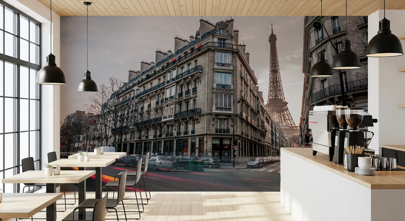 Parisian Evening Flow Wall Mural
