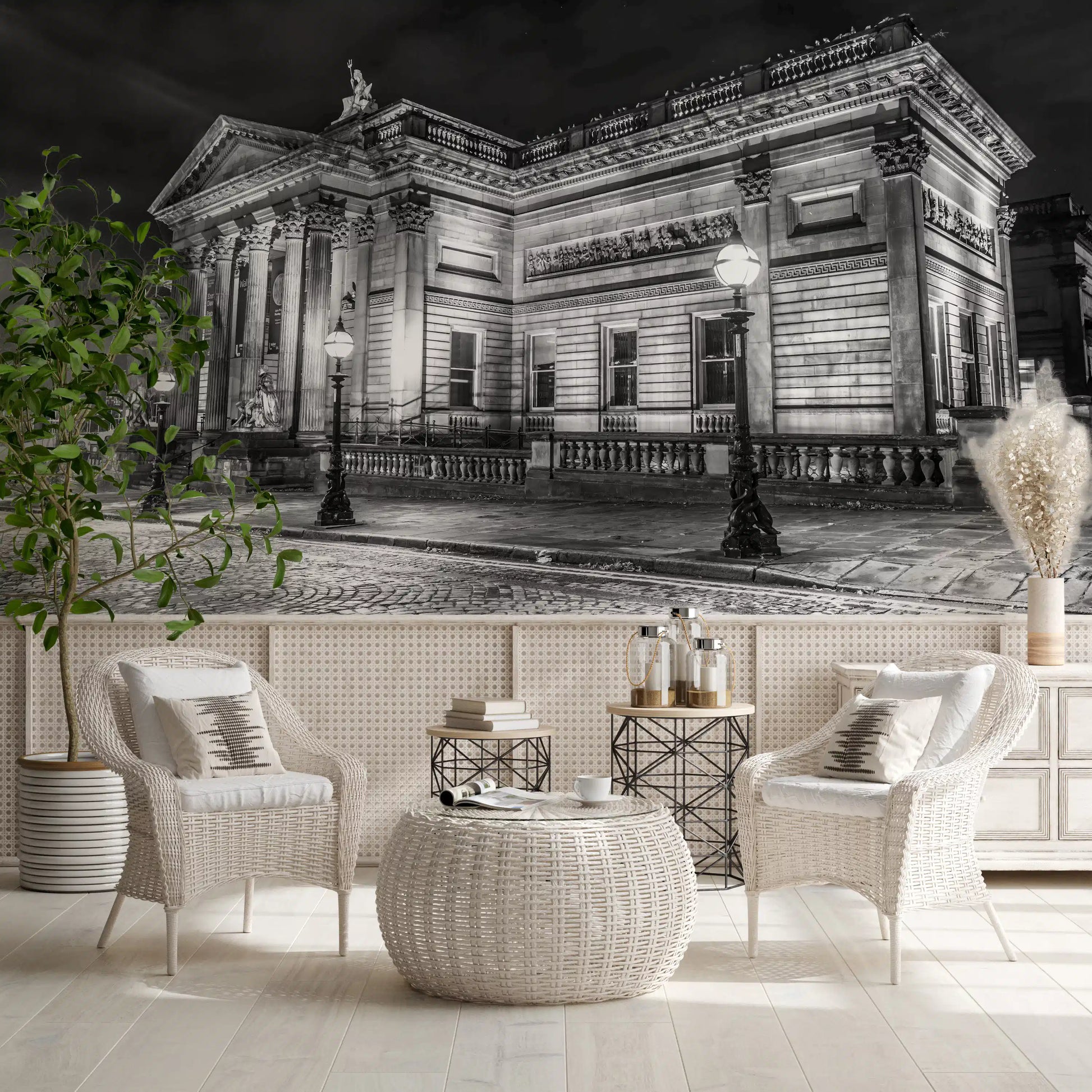 The Nightscape wall mural high contrast photography of historic .