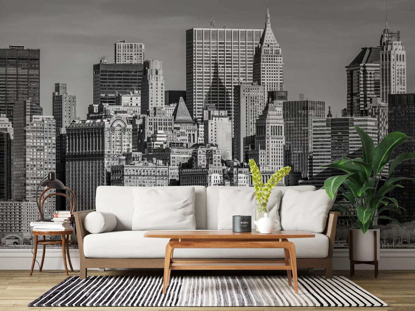 Manhattan Monochrome Majesty Wall Mural