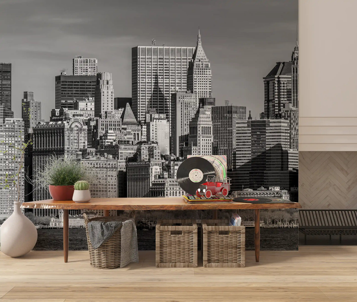 Manhattan Monochrome Majesty Wall Mural