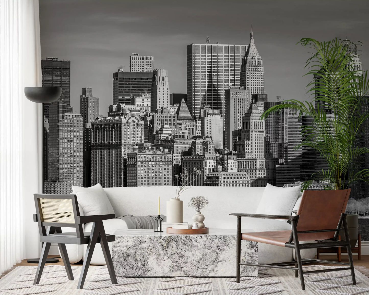 Manhattan Monochrome Majesty Wall Mural