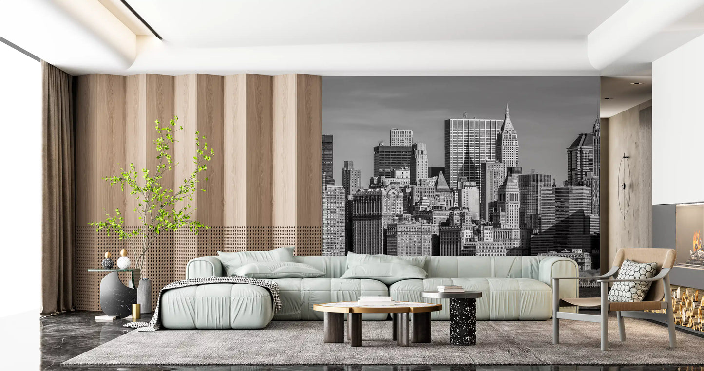 Manhattan Monochrome Majesty Wall Mural